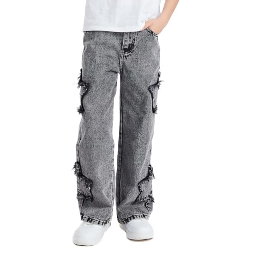Pantalon droits en jean ample style décontracté pour adolescents - 2