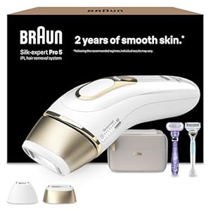 Bundle of Braun IPL Silk Expert Pro 5 inkl. Etui, Gillette Venus Damenrasierer für den Intimbereich + 1 Ersatzklinge