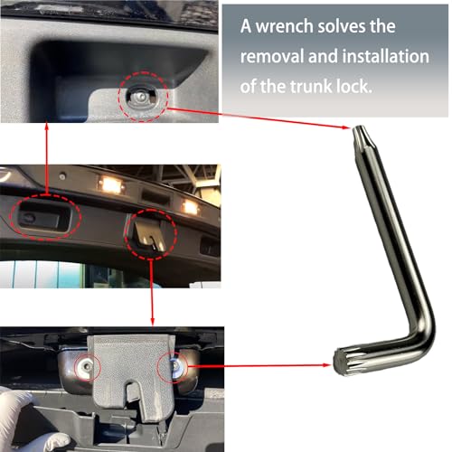 Oryzena Trunk Latch Actuator Compatible with Volkswagen Tiguan 2009-2018, Jetta Sportwagen 2009-2014, for VW Golf TDI Wagon GTI R MK6 MK7, Beetle 2012-2019, Tailgate Boot Lock Motors 5M0827505E