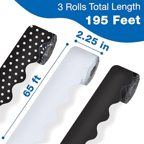 image for Carson Dellosa Education Carson Dellosa 3 Rolls of 195 Ft of Scallop B