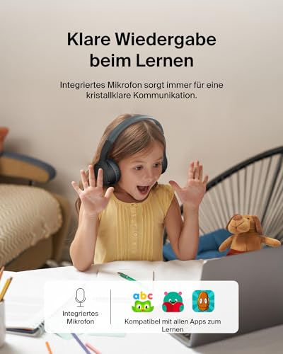 Belkin SoundForm Mini kabelloser Kinderkopfhörer mit integriertem Mikrofon und lustigen Aufklebern, 30 Std. Wiedergabe… – Ansicht 6