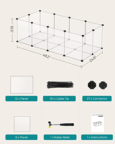 Songmics ULPC001W01 20 Panels Pet Playpen thumb #5