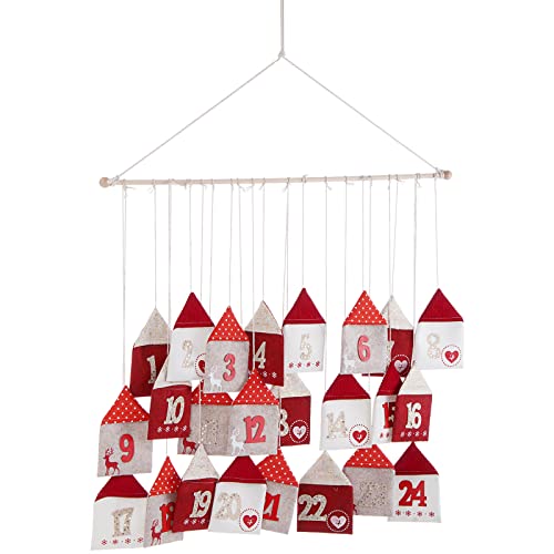 Magie di Natale Calendrier de l'Avent "Nancy" Noël décoration h70 cm (rouge) Cover