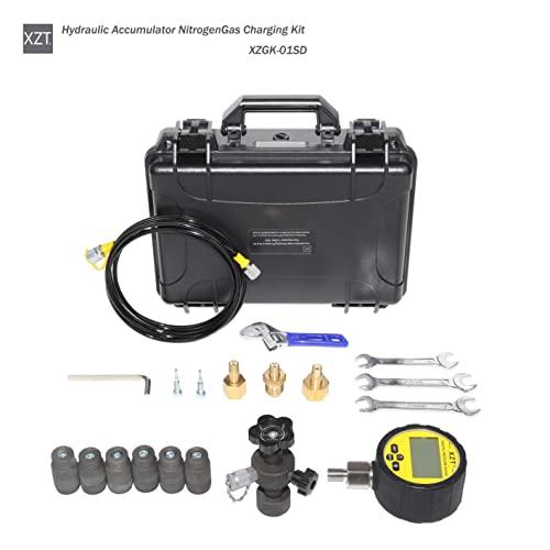 Image of XZT GK-01SD Hydraulic Accumulator Nitrogen Charging System, Nitrogen Pressure Test Kit, Gas Charging Tools