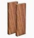 Tzong 2Pcs Red Ebony Lumber Wood Timber Handle Plate for Music Instruments DIY Tools 3/8
