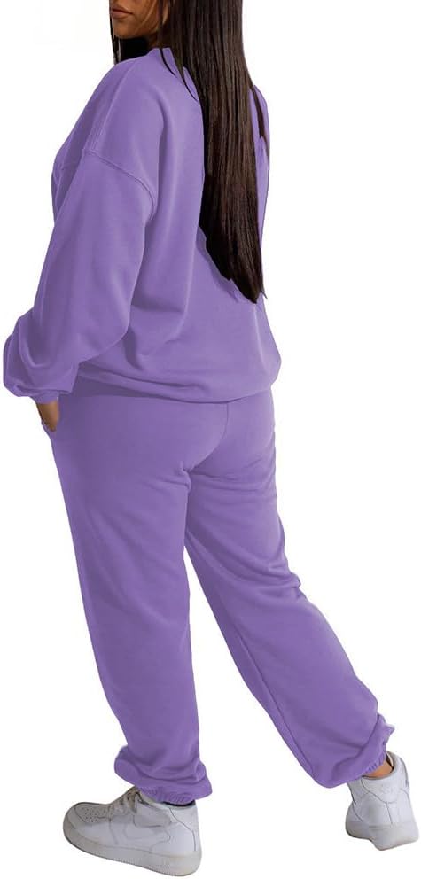 Nimsruc Two Piece Outfits For Women Sweatsuits Sets Casual Long Sleeve Pullover Pocket Jogging Suits Matching Clothing - Image 2