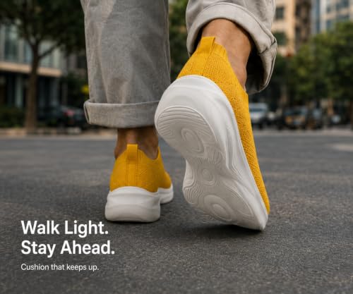 Image of Kraasa Trial Running Shoes with Lightweight Memory Insole | Breathable, Anti-Skid Knit Sneaker, Walking & Gym Shoes