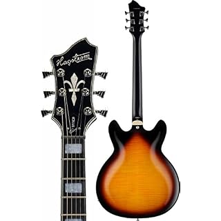 Hagstrom SUVIK-BLK Guitare électrique semi-creuse 6 cordes Noir brillant Tobacco Sunburst - Les Beatles, Paul McCartney, John Lennon, RIngo Starr, George Harrison Hagstrom SUVIK-BLK Guitare électrique semi-creuse 6 cordes Noir brillant Tobacco Sunburst – Image 4