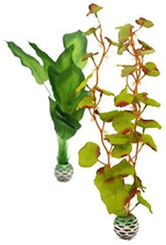 Image of biOrb Medium Green Silk Plant Set, Colorful and Durable Aquarium Decorations