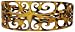 Caravan Oh! Yes This Wide Filigree Tokyo Headband Is Two (2) Inches In Width