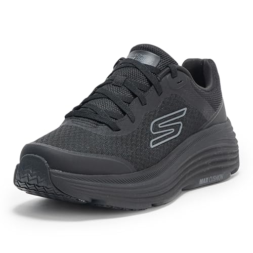 Skechers Max Cushioning Endeavour chaussure noire pour rester debout au travail