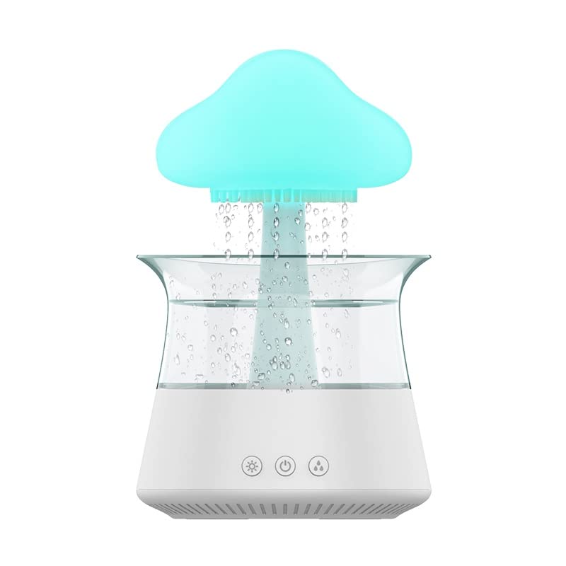 Rain Cloud Humidifier, Raining Cloud Night Light Diffuser for Bedroom and Home, Essential Oil Aromatherapy Diffuser, with 7 Colors LED Lights