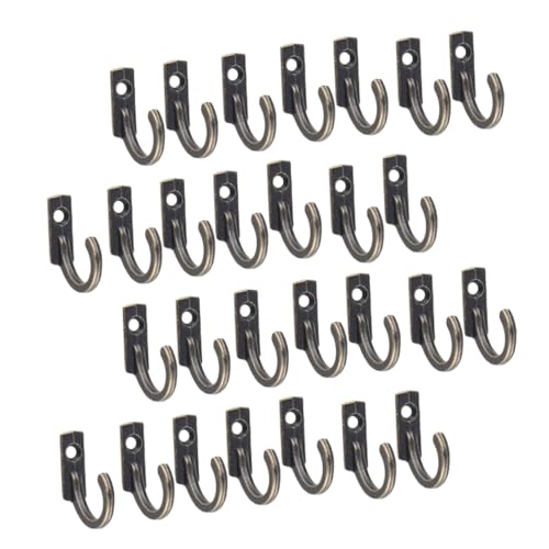 LIFKOME 100個 ?古特小掛けフック 単孔壁掛けハットフック 衣類掛け コートキー収納 洗面所キッチン玄関用 耐久性ジンク合製 小型ミニ