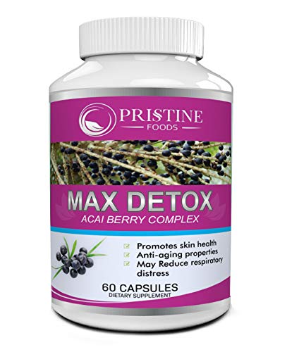 Pristine Foods Max Detox Colon Cleanse Weight Loss Pills for Women Colon Cleanser and Detox Diet Pills with Probiotics for Constipation Relief Body Cleanse Weightloss Pills with Psyllium Husk 60 Caps