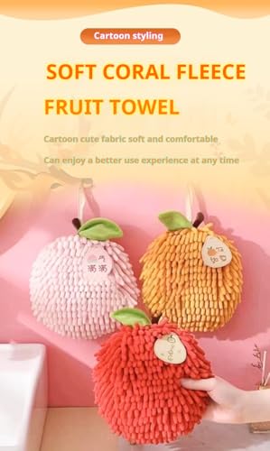 Aimery 6 Pcs Decorative Hand Towels for Bathroom& Kitchen-Each Fruit Themed Hand Towel Measures 6.7X6.7 Inches-Dry Your Hands
