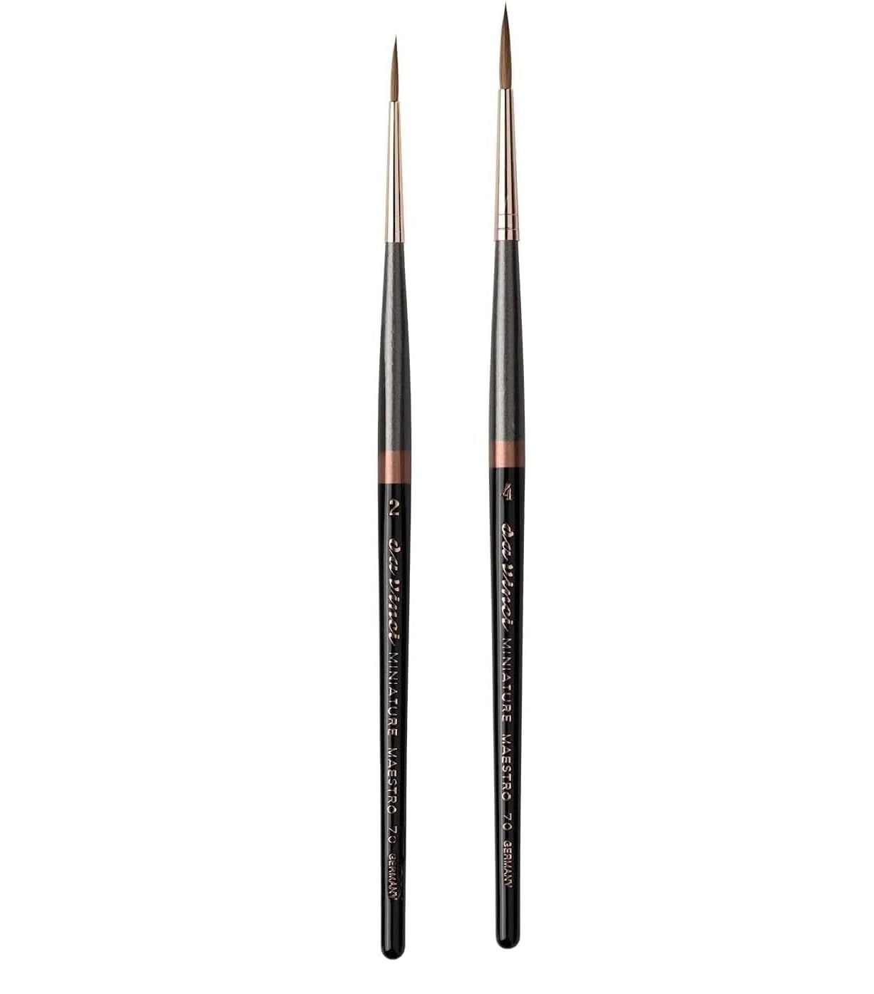 Pinceau Da Vinci Série 70 Maestro Miniature Rond, Extra Long et Extra Pointu N° 2 4