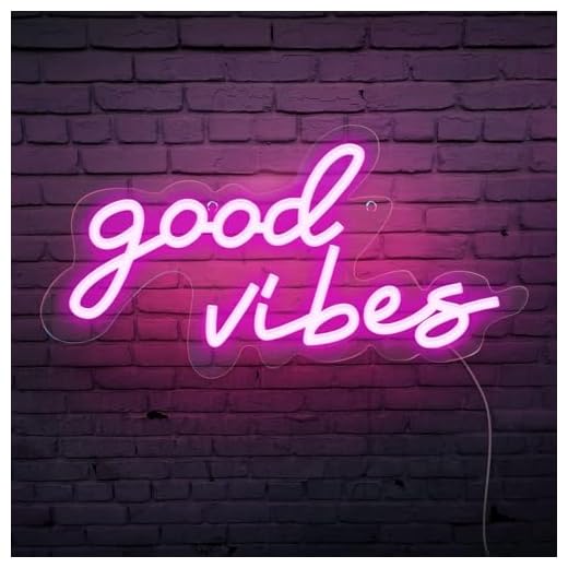 Enseigne lumineuse Neon LED "Good Vibes" - SOLIDEE