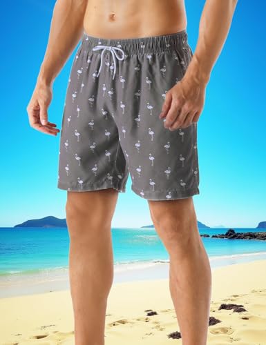 Men's Swimming Shorts Hawaiian Vintage Cool Board Shorts with Full Lining4