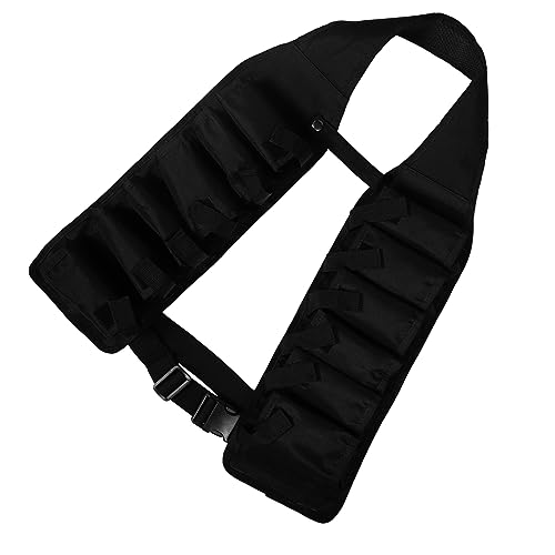 Cinturón de cerveza Toddmomy ajustable en tela oxford negro ideal para excursiones de camping