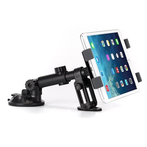 Car Mount Tablet Holder Dash Compatible with TCL NxtPaper 11/Tab 11, Cradle Dock Swivel Telescopic Strong Grip