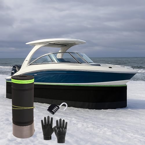 Jupe de protection imperméable pour bateau à moteur 12m avec gants