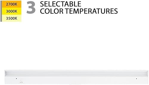 Miniatura 3 de WAC Lighting, Barra de luz LED de 30 pulgadas con interruptor basculante de 3 CCT seleccionable 2700K-3000K-3500K e interruptor basculante de