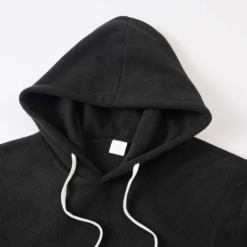 Fluffy Fleece Pullover Mens Fuzzy Sherpa Sweatshirt Loose Long Sleeve Pullover With Hood Unisex Fall Winter Warm Tops4