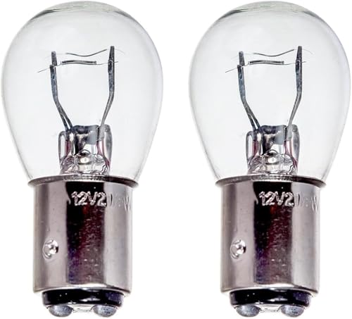 Motionperformance Essentials 2 x P21/5W BAY15D 380 12v Clear Stop Brake Tail Light Car Bulbs (Staggered Pins Dual Filament) - TWIN PACK