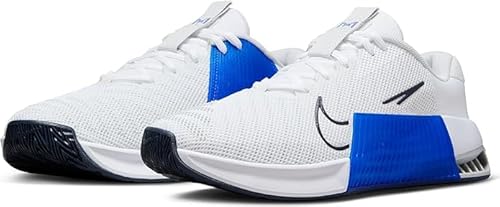 NIKE Sneaker Uomo, Bianco/Racerblue/Ossidiana/, 44.5 EU