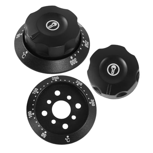 KOCKSHION Lot De 2 Boutons Thermostat Universels Pour Cuisinière à Gaz Et Four, Boutons De Réglage Température 50-300°c En Plastique, Accessoires De...