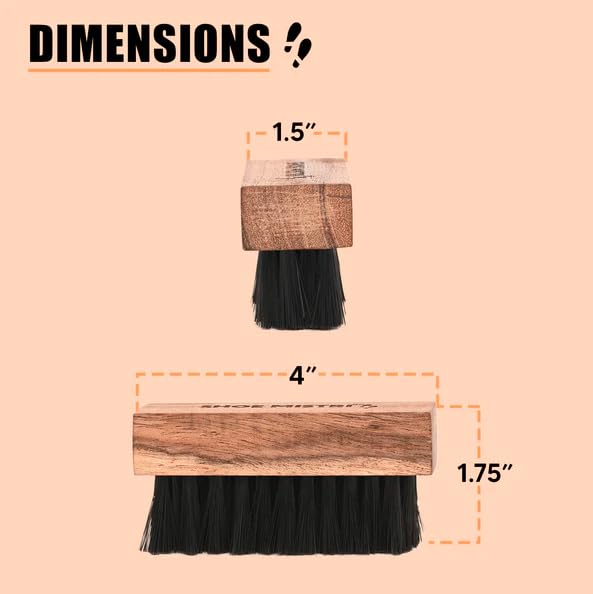 Image of Shoe Mistri Handmade Nylon Shoe Brush - Soft Bristle Shoe Cleaner for Sneakers, Sports Shoes & Footwear - Foaming & Scrubbing Brush for Deep Cleaning - Shoe Cleaning Brush for Men & Women