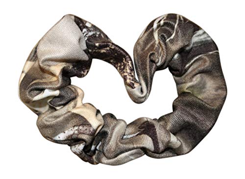 Realtree Max4 Camo Hair Scrunchie Womens Sturdy Hairband Hair Tie Twister Ponytail Holder Elastic Fabric Scrunchie - RT Max-4 Camouflage - Made in the USA