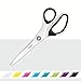 Leitz Forbici in Titanio Utilizzabili con Mano Destra e Sinistra (Ambidestre), 20.5 x 8 x 1.7 cm, Cancelleria per Ufficio, Impugnature Ergonomiche, Gamma WOW, Bianco Metallizzato