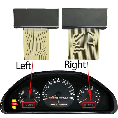 Pantalla LCD compatible con Mercedes Clase E W210 y CLK para salpicadero 2