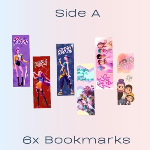 Image of Dia & Tia Magnetic Bookmarks Set, Kpop - Demon Hunter, Long | Elegant & Durable, Themed - Fantasy, Inspirational Quotes, Best Gift for Book Lovers, Students, Return gifts
