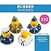 Fun Express Military Rubber Ducks Bulk 12 Pack - Army Party Favors for Kids Birthday & Classroom Prizes | Patriotic Rubber Duckies Set | Small Toys for Treasure Box, Carnival Prizes & Pinata Stuffers