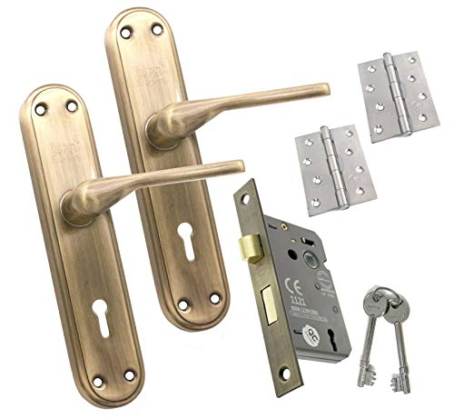 Manilla roseta puerta metalica (juego) brimic aluminio negro en España