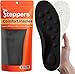 Original Steppers Insoles, 2025 4D Steppers Comfort Boosting Massage Insole, Memory Foam Thermal Insoles, Comfy Insole with Arch Support for Men and Women (Black, Medium (EU 41-42))