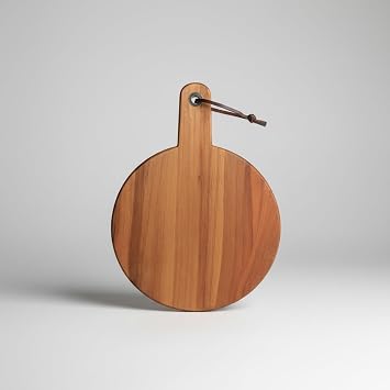 Deconox Akasya Ah ap Yuvarlak Sunum Taba  20x30 cm | Do al Sapl  Peynir,  ark teri, Pizza ve Meze Servis Tahtas  | K k Boy Modern Ah ap Sunumluk 1.2 cm Kal nl k
