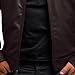 Mens Slim Stand Collar Faux Leather Jacket Long Sleeve Zip Up Biker Jackets Full Zipper Sports Coats Fall Outwear (Brown,Medium)