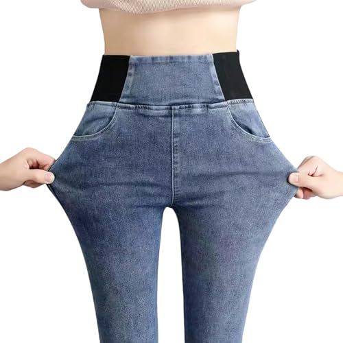 Jean slim pour femmes en bleu rétro taille 27 pour silhouette 40-45 kg