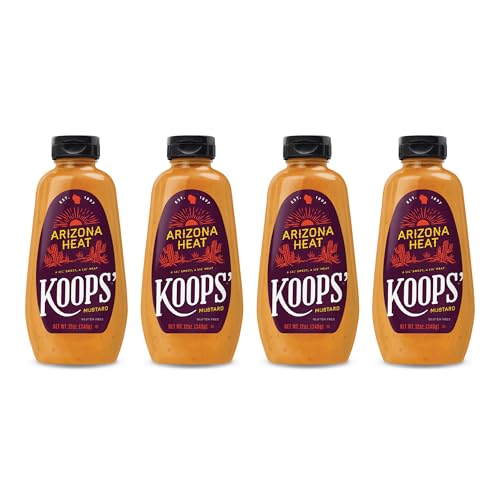 Koops' Arizona Heat Mustard – Sweet and Spicy Mustard, Glute...