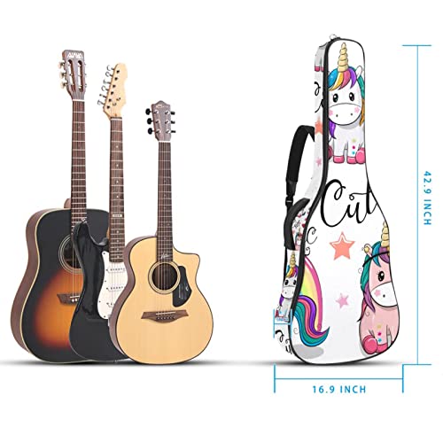 Housse de guitare rembourrée imperméable Oxford avec bandoulière réglable Motif licornes - Les Beatles, Paul McCartney, John Lennon, RIngo Starr, George Harrison Housse de guitare rembourrée imperméable Oxford avec bandoulière réglable Motif licornes – Image 6