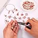 40PCS Game Day Charms for Bracelet Making Enamel Football Charms for Bracelet Necklace Earrings Jewelry Making DIY Football Mom Accessories Gifts (Red White)
