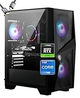 MSI Codex R2 Gaming Desktop PC -Intel Core i7-13700F- GeForce RTX 5060 8GB GDDR7-650W 80+ Gold-Windows 11 Home-W/HDMI Cable (32GB RAM | 1TB PCIe SSD)