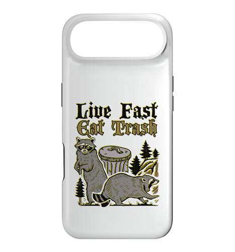 "Live Fast Eat Trash" Lowbrow Funny Trashpanda ���N�[�� �X�}�z�P�[�X iPhone Air �p