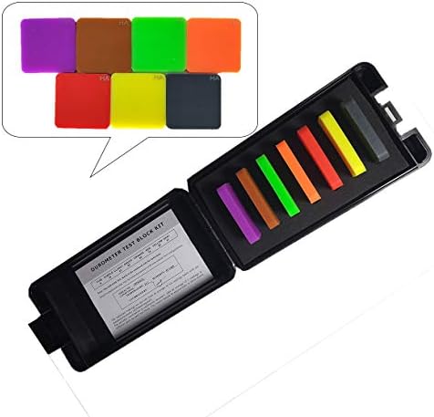 CNYST Hardness Test Block Kit Type A Durometer Block Kits of Hard Rubber Plastics with 7 Color