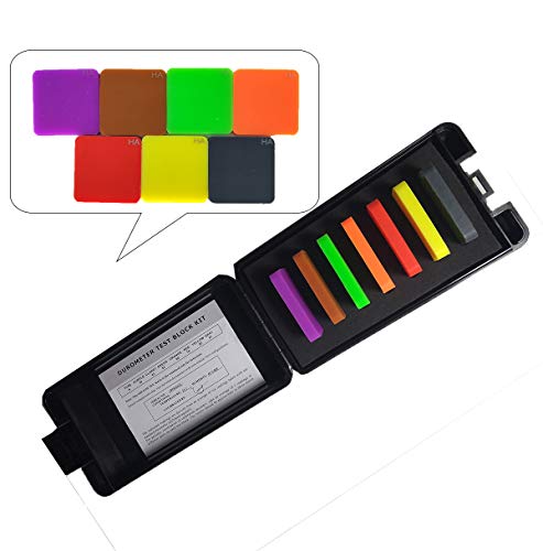 Cnyst Hardness Test Block Kit Type A Durometer Block Kits Of Hard Rubber Plastics With 7 Color #TOP11