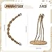 Ksheria 2 Pack Brown Jumping Spider Bridge and Swings,Magnets-Handmade Natural Cotton Rope,Jumping Spider Accessories for Pet Tiny Animals Enclosure Decorations