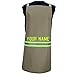 Fully Involved Stitching Personalized Firefighter Cooking Apron, Tan with Yellow Reflective